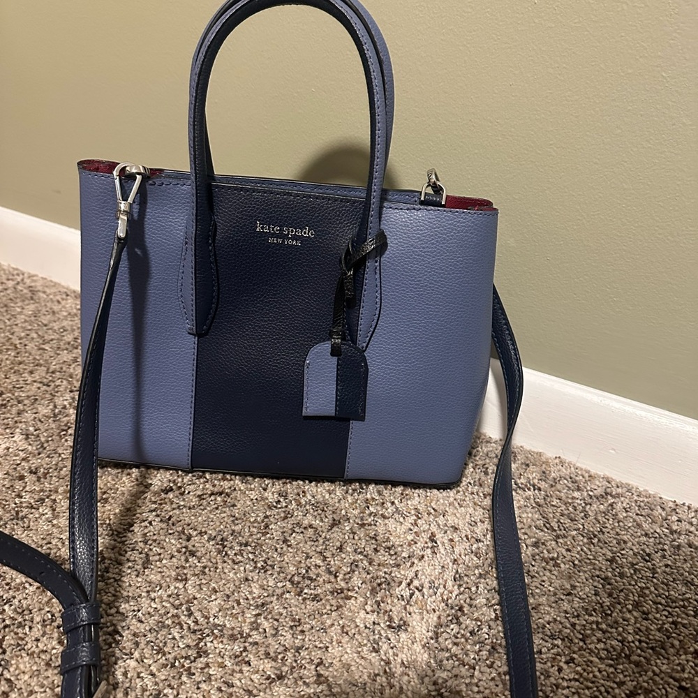 Kate Spade Blue and Navy Crossbody Bag - Picture 1 of 3